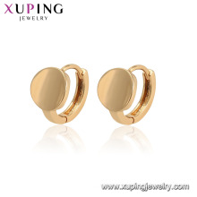 23349 xuping moda banhado a ouro 18k rodada brinco de argola para as mulheres